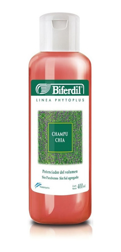 Champu Biferdil Chia X400ml Sin Parabenos Maximo Volumen