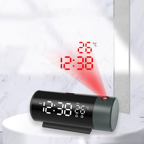 Despertador De Proyección Reloj De Mesa Digital Usb Para