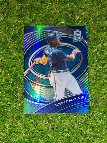 Cv Ronald Acuña Jr Blue Numerada /50 2021 Panini Spectra Sp