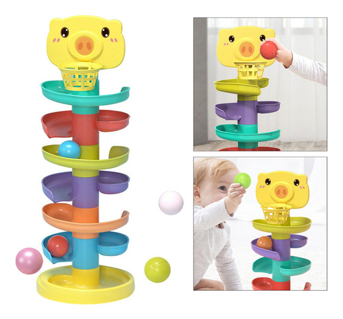Ball Rolling Track Para Niños Pequeños, Ball Drop 7 Nivel
