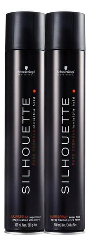 Silhouette Kit Hair Spray Super Hold - 2 Unidades