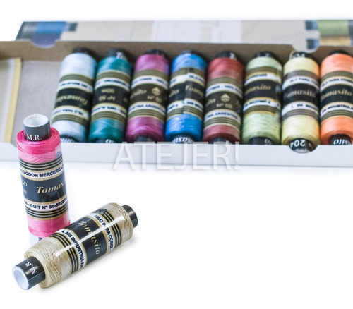 Imagen 2 de 7 de Hilos Para Coser Tomasito 10 Unidades X 90 Mts Gamas Color