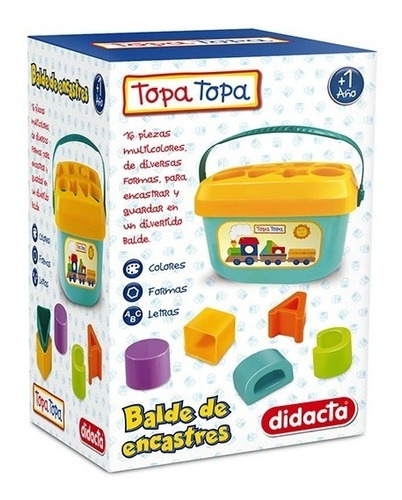 Juguete Balde De Encastre Topa Topa 600/34 Mundo Magico