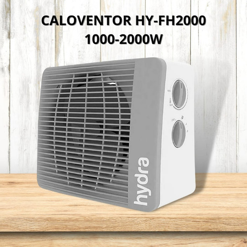 Caloventor Hydra Mini 2000w Blanco Dos Niveles De Potencia