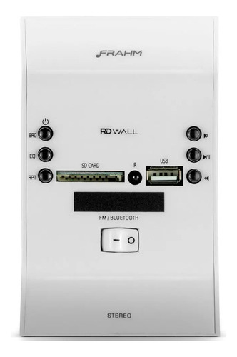 Amplificador Parede Bluetooth Usb Bivolt Frahm Slim Wall Cor Branco Potência de saída RMS 60 W