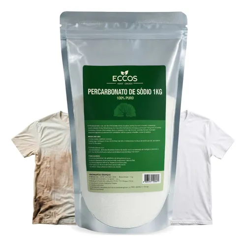 Percarbonato De Sódio 1kg Eccos 100% Puro Extra Fino Tira Manchas...