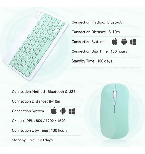 Funda Para Galaxy Tab A9 Plus 11 Con Teclado Y Ratón