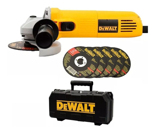 Esmeril Angular De 4 1/2 700w Mp + 5d Dewalt Dwe4010k-b2