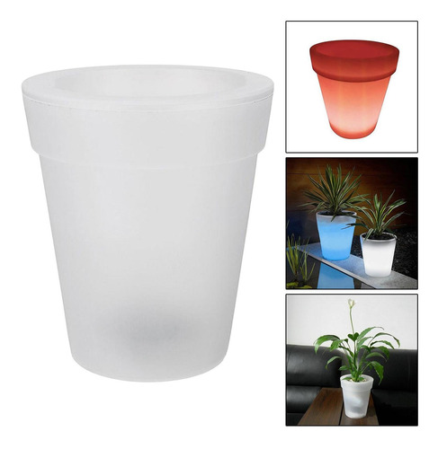 Imagen 7 de 12 de Lámpara Solar Para Maceta, Florero De Plástico Impermeable
