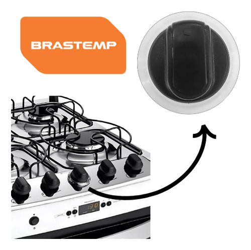 Botão Fogão Brastemp 6 Peças