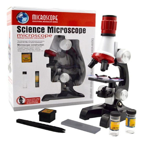 Microscopio Biologia Ciencia Com Acessorios Laboratorio