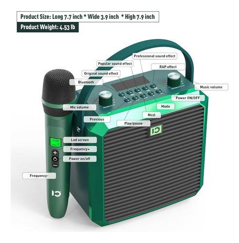 Máquina De Karaoke Con Micrófono Inalámbrico, Máquina De Kar
