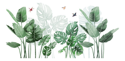 Adhesivos De Pared U Tropical Plants Leaves Home Children's