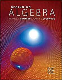 Beginning Algebra, 8th Edition (textbooks Available With Cen