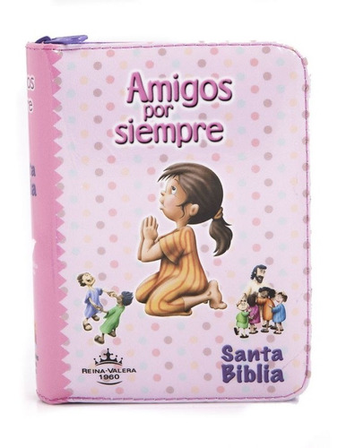 Biblia Infantil Rv 1960 Para Niñas  - Forro Rosado ®
