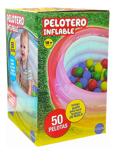 Pelotero Inflable 3 Anillos Infantil 50 Pelotas Int 1723