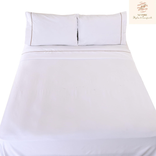 Sábanas 2800 Hilos Extra Suave King Size Color Blanco