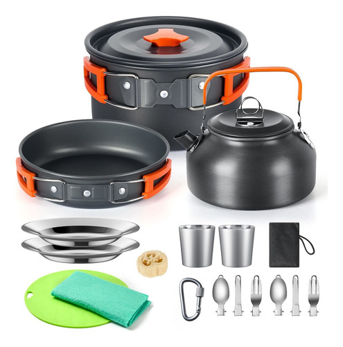 Juego De Utensilios De Cocina Para Camping, Juego De Ollas .