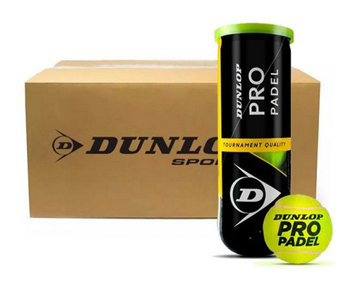 Tubos Pelotas Dunlop Pro Caja X 24u Profesional Paddle