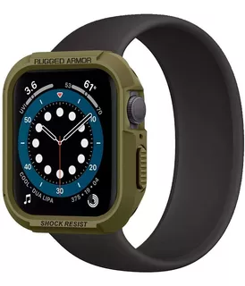 Case Spigen Rugged Armor Para Apple Watch 45mm Series7 Green