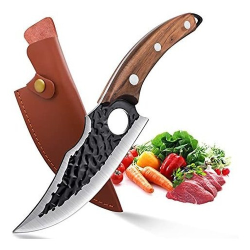 Cuchillo Vikingo Huusk Con Funda Cuchillo De Chef Japonés C