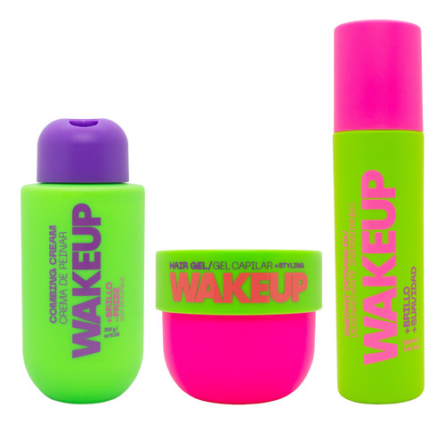 Primont Wakeup Crema De Peinar + Gel + Spray Desenredante 3c