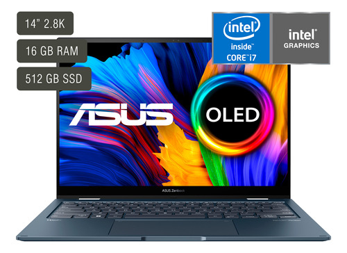 Notebook Asus Zenbook 14 Oled I7 16gb 512gb W11 Latentación