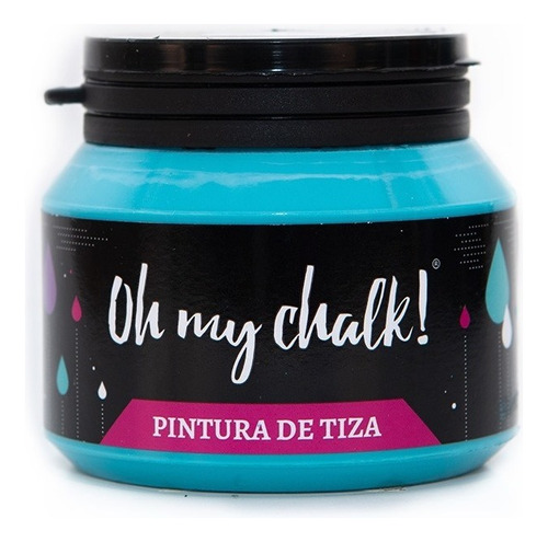 Oh My Chalk! Pintura De Tiza - Tizada 210 Cc. Colores Color Turquesa