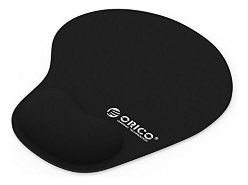 Mousepad Ergonômico Apoio Punho 20x24cm Preto Emborrachado