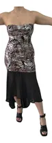 Comprar Vestido Strapless Pñateado Gala Fiesta Madrina Casamiento M