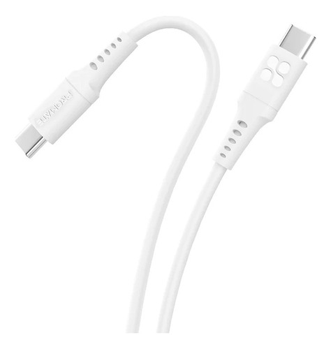 Cable Usb-c Para Carga 60w Promate Powerlink-cc200 Blanco