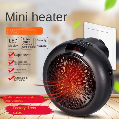 Calentador Eléctrico Redondeado Portátil Con Control Remoto
