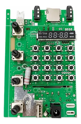 Placa Principal Caixa Amplificada Mondial Mco-06 Thunder Ori