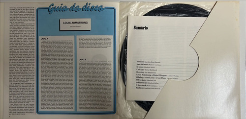 Louis Armstrong A Pers.do Jazz + Biobgrafia Lp In Brasil (Usado)