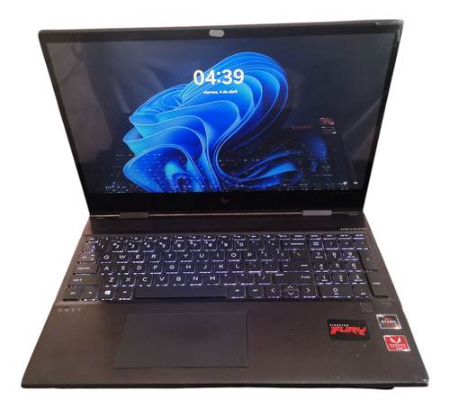 Hp Envy X360 Ryzen 5 Ram 8gb Ssd 256gb Grafica 2gb Gris (Usado)