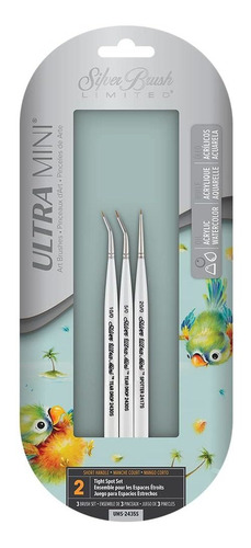 Silver Brush Limited Juego De Brochas Ultra Mini Apretadas,