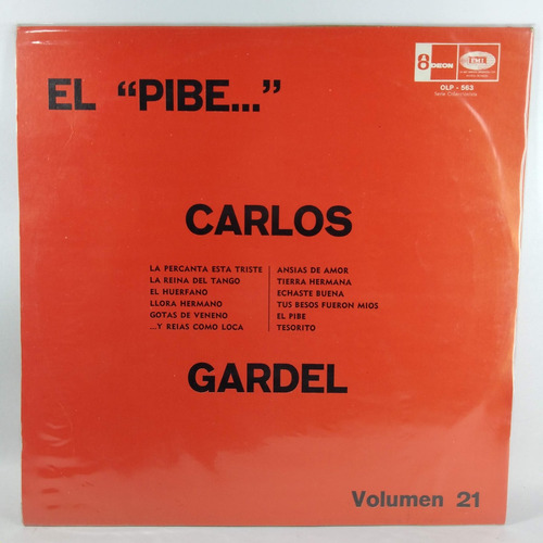Lp Vinyl  Carlos Gardel - El Pibe Vol 21  Excelente Condicio