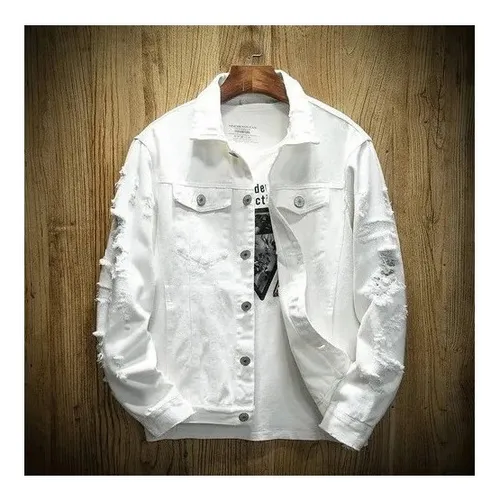 Chaqueta Blanca Hombre Jean