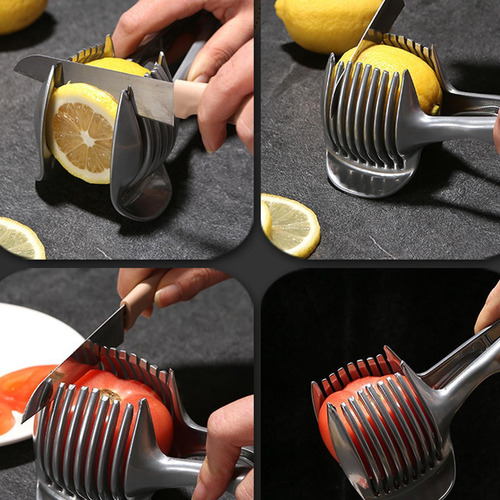 Cortador De Tomates Soporte Para Rebanador De Limón Y Tomate