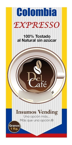 Imagen 1 de 3 de Cafe Colombia Express Grano O Molido 1kg