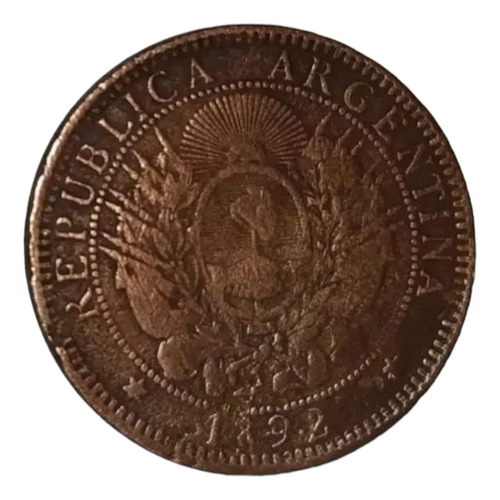 2 Centavos 1892 Argentina