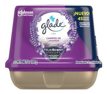 Pack 3 Aromatizantes Cubo Glade Campos De Lavanda 180gr C/u