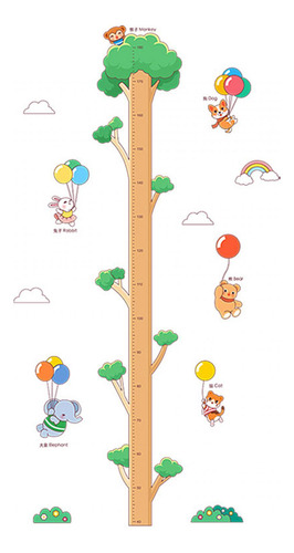 Gráfico De Crescimento De Altura, Adesivo De Parede, 180 Cm,