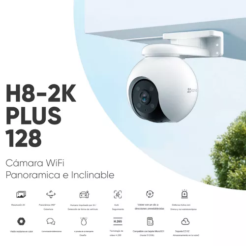 Camara EZVIZ C8PF, vigilancia exterior 360 grados