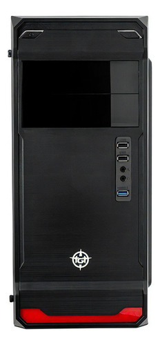 Gabinete Gamer Tgt Combat Preto Lateral Acrilico-tgt-cbt-01