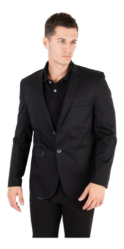 Imagen 2 de 4 de Saco Gabardina Elastizada Regular Fit Y Talle Especial Olega