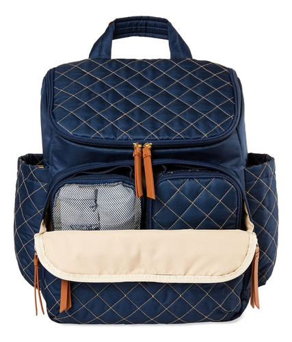 Mochila Bolsa Maternidade Forma Skip Hop Azul Com Trocador