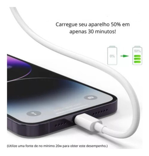 Cabo Carregador Usb C Para iPhone 7 8 X Xr Xs 11 12 13 Max