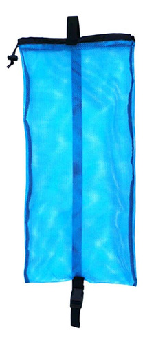 Bolsa De Transporte De Malla De Malla Con Cordón Y Azul