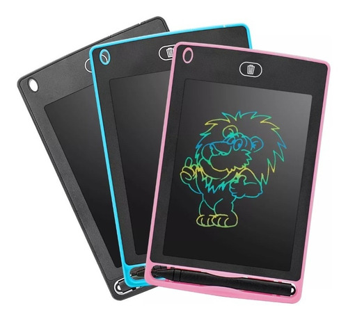 Pizarron Magico Tablet Dibujo Recados Lcd 8.5 Para Niños Color Rosa